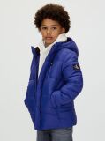 Blue Recycled Polyester Puffer Jacket  Boys