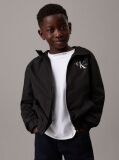 Black Hooded Windbreaker  Boys