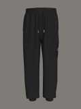 Black Relaxed Cargo Joggers  Boys