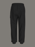 Black Relaxed Cargo Joggers  Boys