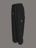 Black Relaxed Cargo Joggers  Boys