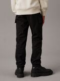 Black Woven Cargo Trousers  Boys