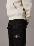 Black Woven Cargo Trousers  Boys