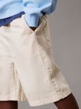 Beige Relaxed Linen Blend Shorts  Boys