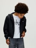 Black Hooded Harrington Jacket  Boys