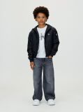 Black Hooded Harrington Jacket  Boys
