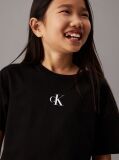 Black Kids' Boxy Cotton T-shirt  Girls