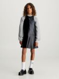 Black Coated Sleeveless Flared Dress  Girls
