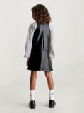 Black Coated Sleeveless Flared Dress  Girls