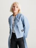 Blue Felt Wrap Jacket  Girls