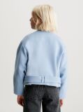 Blue Felt Wrap Jacket  Girls