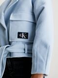 Blue Felt Wrap Jacket  Girls