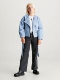 Blue Felt Wrap Jacket  Girls
