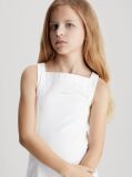 Λευκό Denim Φόρεμα Pinafore  Κορίτσι