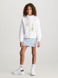 White Graphic Logo Hoodie  Girls