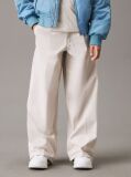 Grey High Rise Wide Leg Chino Trousers  Girls