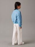 Grey High Rise Wide Leg Chino Trousers  Girls