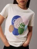 Μπεζ Άνετο T-Shirt Με Πολύχρωμο Σχέδιο  Κορίτσι