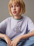 Μοβ T-shirt Με Λογότυπο Σε Boxy Γραμμή  Κορίτσι