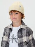 Μπεζ Unisex Ριμπ Σκουφάκι  Παιδικό Unisex