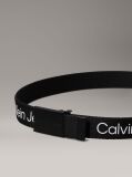Μαύρο Παιδική Unisex Ζώνη Από Canvas Με Λογότυπο  Παιδικό Unisex