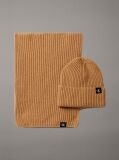 Brown Kids' Scarf & Beanie Set  Kids Unisex