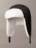 Μαύρο Παιδικό Καπέλο Trapper Από Teddy  Παιδικό Unisex