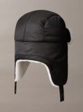 Μαύρο Παιδικό Καπέλο Trapper Από Teddy  Παιδικό Unisex