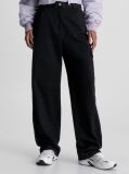 Black Cotton Twill Cargo Pants  Women