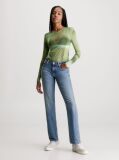 Denim Low Rise Straight Jeans  Women