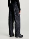 Black All-Over Logo Cargo Pants  Women