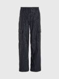 Black All-Over Logo Cargo Pants  Women