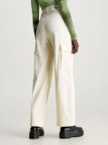 Yellow Straight Cotton Cargo Pants  Women