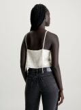 Beige Sequin Camisole Top  Women