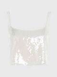 Beige Sequin Camisole Top  Women