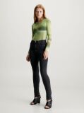Green Printed Mesh Long Sleeve Top  Women