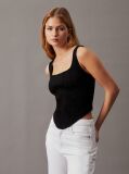 Black Denim Bustier Top  Women