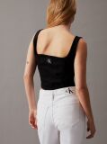 Black Denim Bustier Top  Women