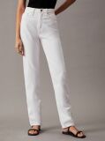 White Authentic Slim Straight Jeans  Women