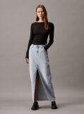 Denim Denim Maxi Skirt  Women