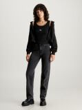 Μαύρο Cropped Hoodie Με Φερμουάρ  Γυναίκα