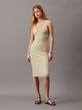 Green Soft Ribbed Lyocell Dress  Women