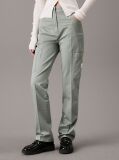 Green Woven Straight Pant  Women