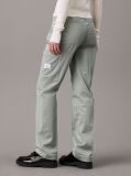 Green Woven Straight Pant  Women