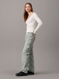 Green Woven Straight Pant  Women