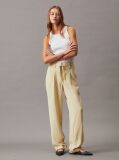 Πράσινο Tapered Παντελόνι Από Μαλακό Twill  Γυναίκα