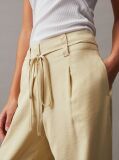 Πράσινο Tapered Παντελόνι Από Μαλακό Twill  Γυναίκα
