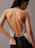 Grey Tie Back Parachute Top  Women