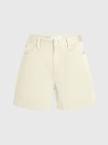 Green Cotton Twill Mom Shorts  Women