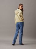 Green Relaxed Crinkle Nylon Windbreaker  Women